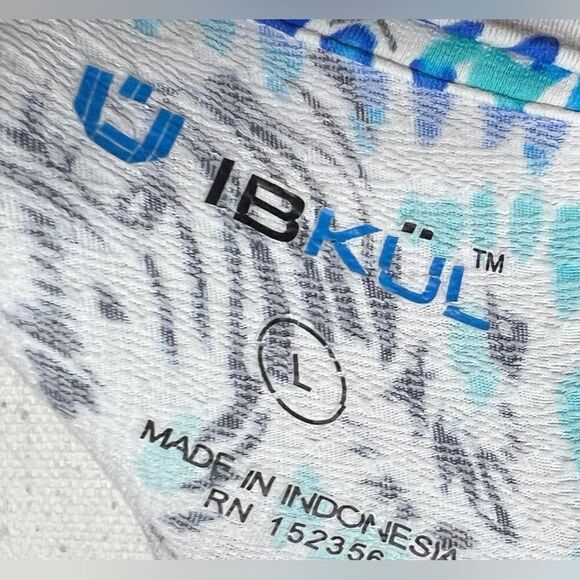 IBkul Kenya Print Bell Sleeve Dress zebra novelty large - Picture 4 of 5